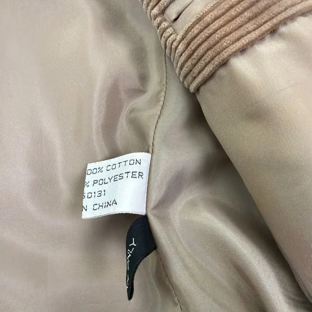 Vintage Jordache Corduroy Blazer Mens 42L Brown 100% Cotton Cowboy Ranch Country